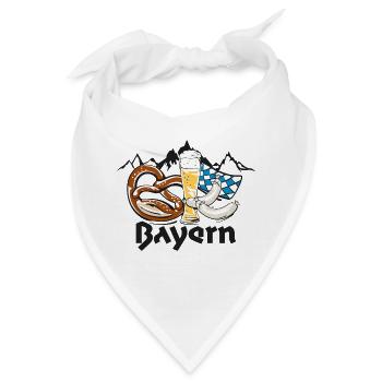 Bayern - Bandana - Weiß - Vorne