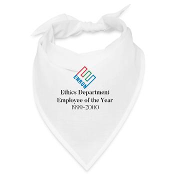 Enron Mitarbeiter des Jahres - Bandana - Weiß - Vorne