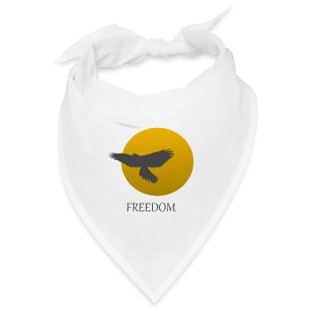 Vogel Greifvogel Freiheit - Bandana - Weiß - Vorne