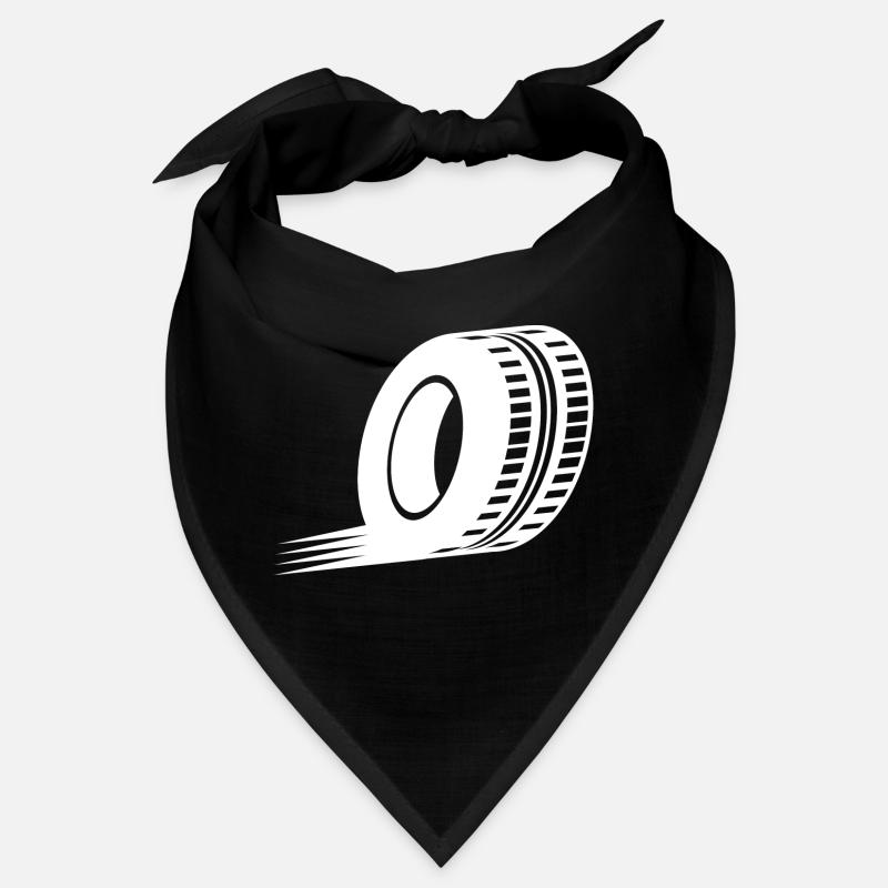 Icône de pneu / pneu simple blanc Bandana