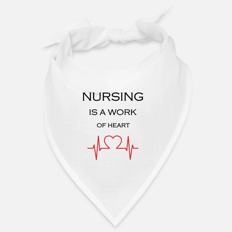 Nurse Krankenschwester - Bandana - Weiß