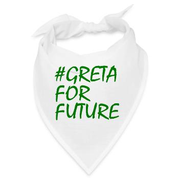 greta for future - Bandana - Weiß - Vorne
