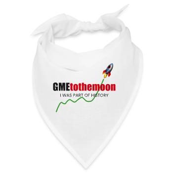 GME TO THE MOON - ICH WAR EIN TEIL DER GESCHICHTE - Bandana - Weiß - Vorne