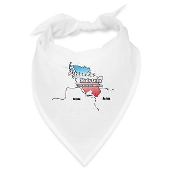 Schleswig Holstein - Der echte Norden - Bandana - Weiß - Vorne