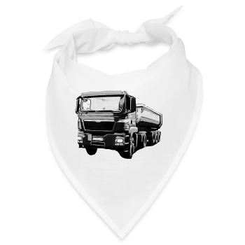 Lastwagen - Bandana - Weiß - Vorne