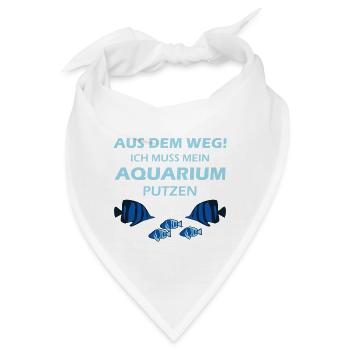 Aquarium Aquarianer - Bandana - Weiß - Vorne