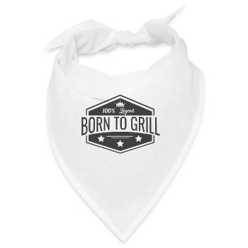 grillmeister3 - Bandana - Weiß - Vorne