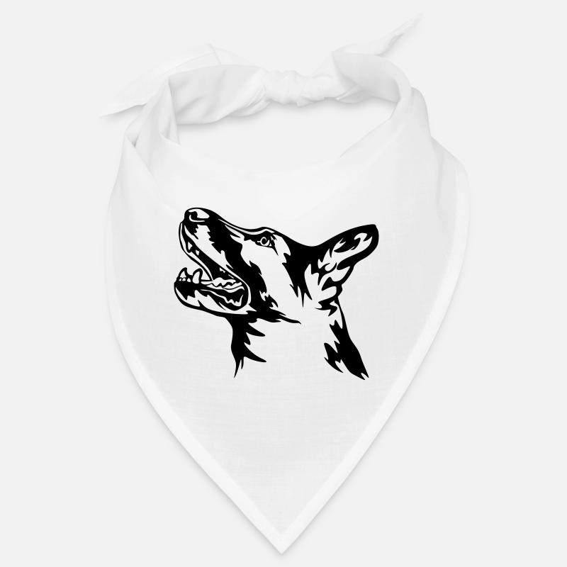 Deutscher Schäferhund Kopf Bandana
