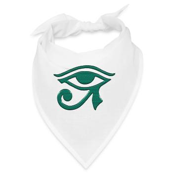 Egipt Hieroglyphen - Bandana - Weiß - Vorne