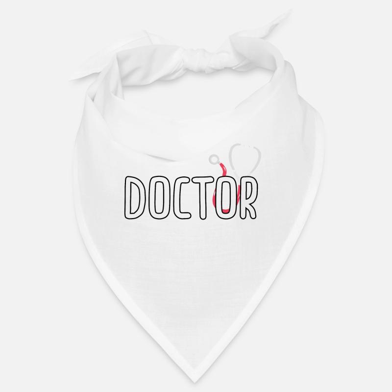 Ich Bin Ein Arzt lustiger Spruch Geschenk Kleidung - Bandana - Weiß