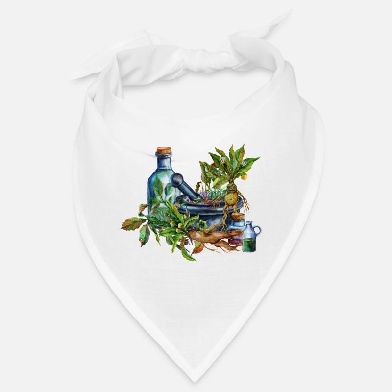 Herb Witch Utensils Fantasy Design Bandana