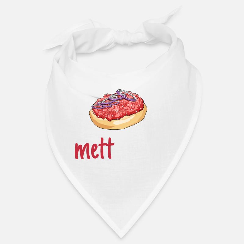 Mett Mettbrötchen Hackfleisch Lustig Geschenk Bandana