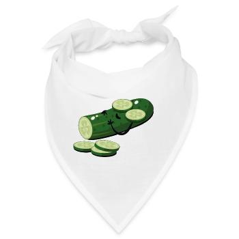 Gurke - Bandana - Weiß - Vorne