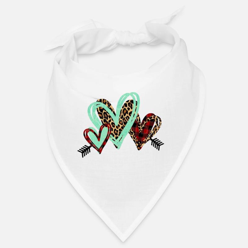 IMPRESSION DE ANIMAL DE COEUR Bandana