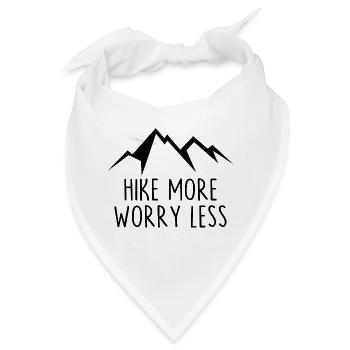 Wanderung mehr Sorgen Weniger - Bandana - Weiß - Vorne
