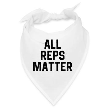 Alle Reps Matter - Bandana - Weiß - Vorne