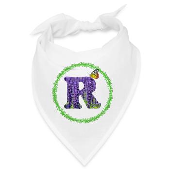 lavendel r - Bandana - Weiß - Vorne