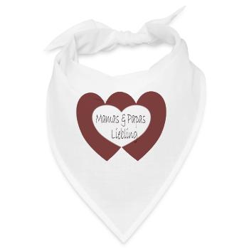 Mamas und Papas Liebling - Bandana - Weiß - Vorne