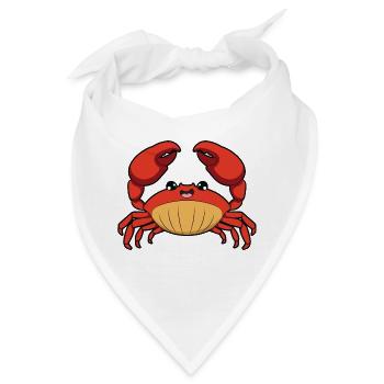 Krabbe - Bandana - Weiß - Vorne