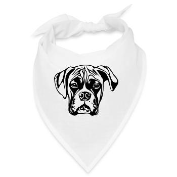 boxer WITHOUT BACKGROUND - Bandana - Weiß - Vorne