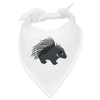 Stachelschwein - Bandana - Weiß - Vorne