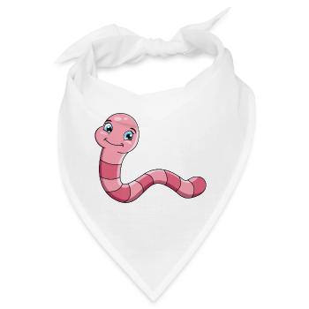 Regenwurm - Bandana - Weiß - Vorne