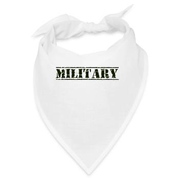 Militär - Bandana - Weiß - Vorne