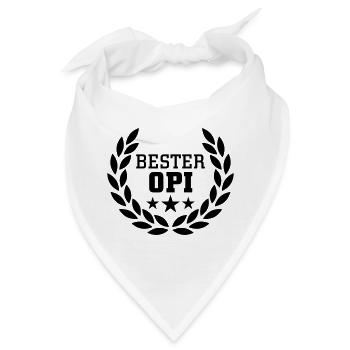 Bester Opi - Bandana - Weiß - Vorne