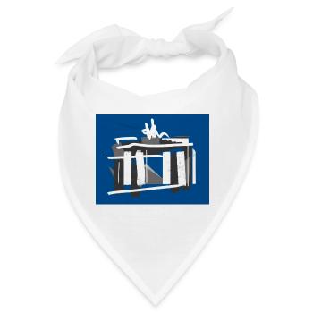 Brandenburger Tor - Bandana - Weiß - Vorne