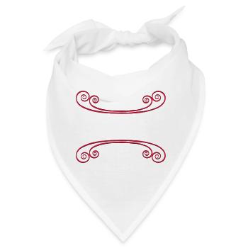 Rahmen Dekorativer Unterstrich - Bandana - Weiß - Vorne