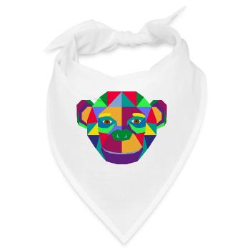 AFFE BUNT - Bandana - Weiß - Vorne