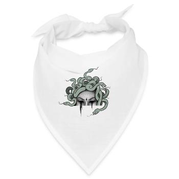 Medusa Gorgon Tattoo - Bandana - Weiß - Vorne