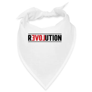 Die Revolution der Liebe - Bandana - Weiß - Vorne
