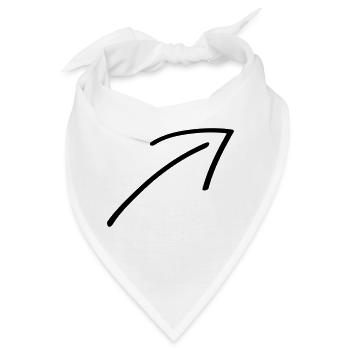 Pfeil - Bandana - Weiß - Vorne