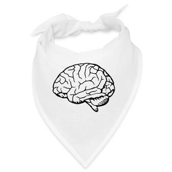 Anatomie Gehirn Organ - Bandana - Weiß - Vorne