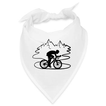 Ausflug Fahrrad Fahrer - Bandana - Weiß - Vorne