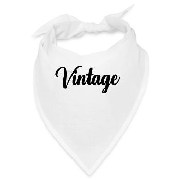 Vintage - Bandana - Weiß - Vorne