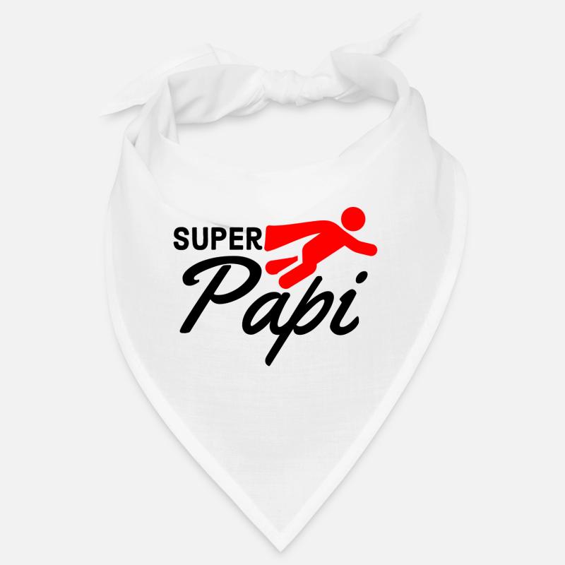 Super Papi Text mit Figur flieger rot Geschenkidee Bandana