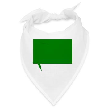 Textnachricht Vorlage zum selber gestalten - Bandana - Weiß - Vorne
