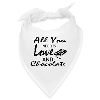 schokolade chocolate - Bandana - Weiß - Vorne