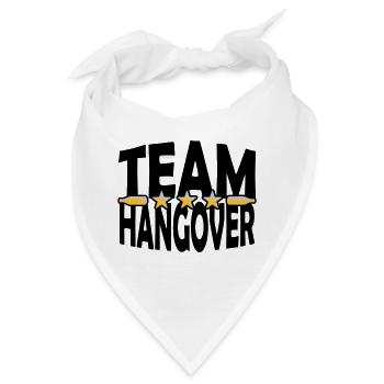 Bierflaschen Team Hangover - Bandana - Weiß - Vorne
