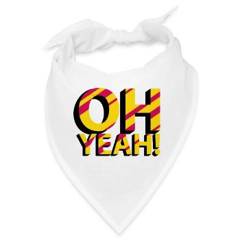 OH YEAH! - Bandana - Weiß - Vorne
