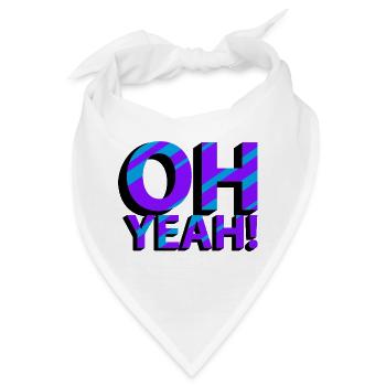 OH YEAH! - Bandana - Weiß - Vorne