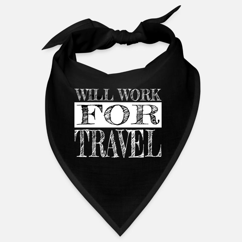 blagues de voyage dictons geek présente typographie Bandana
