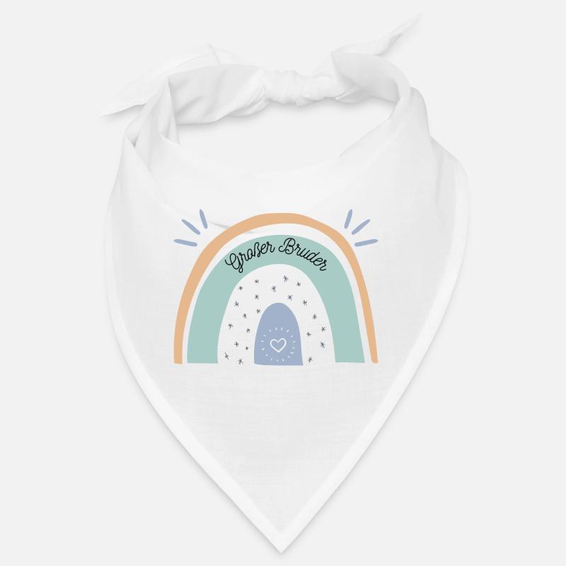 Großer Bruder Regenbogen - Bandana - Weiß