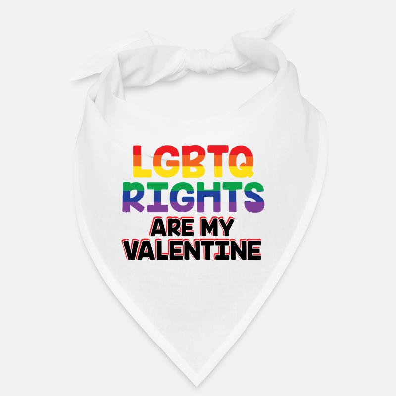 Rights Are My Valentine Lgbtq Diversity Rainbow Li Bandana