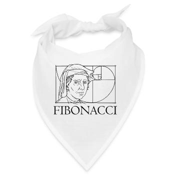 Leonardo Fibonacci Mathematiker Mathe Reihe Folge - Bandana - Weiß - Vorne
