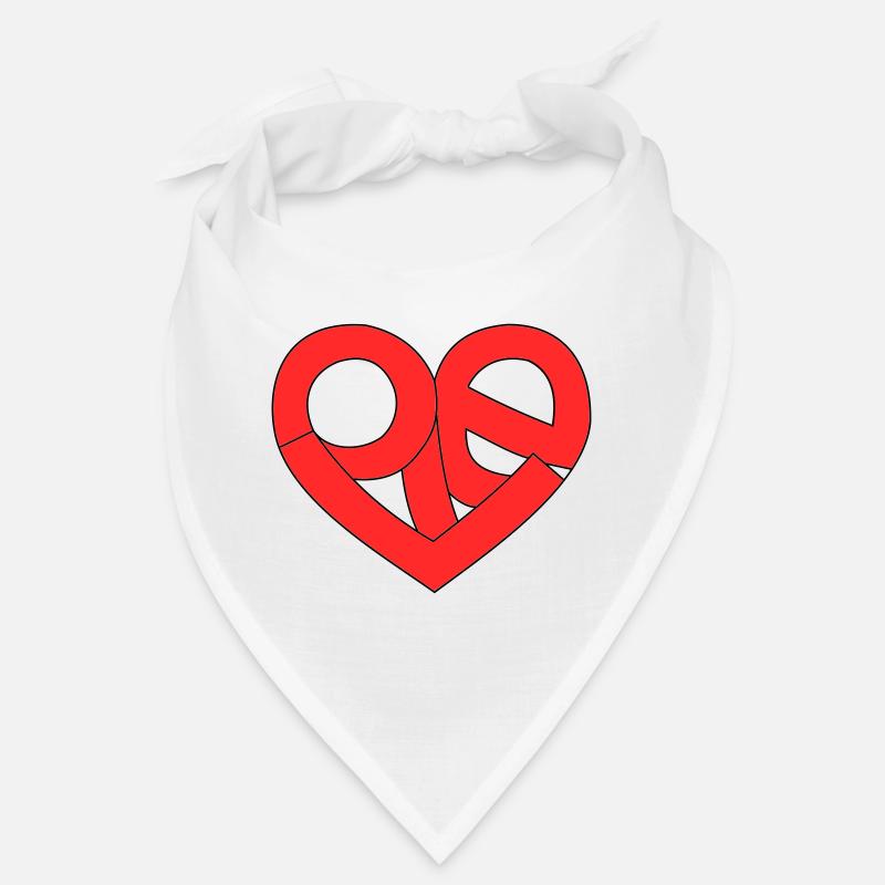 L’amour dans le cœur Bandana