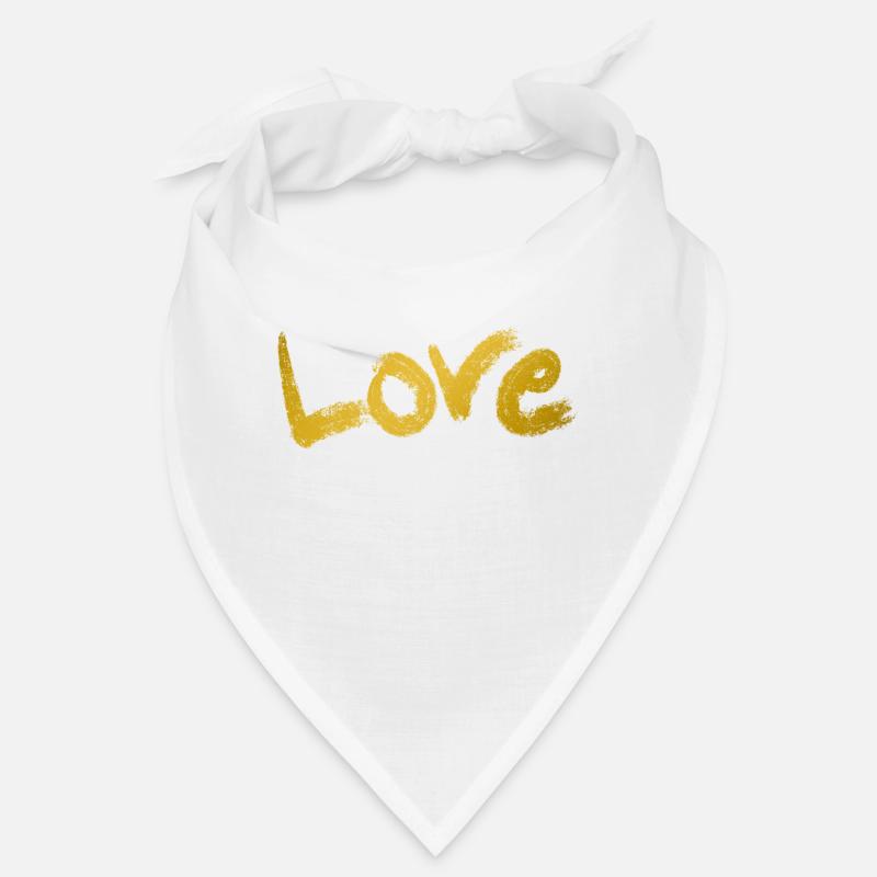 Texte d’amour Or Bandana