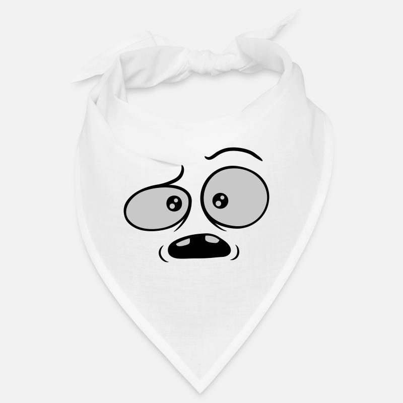 Skeptical confused comic face Bandana